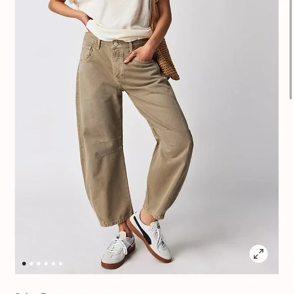 NWOT We The Free Good Luck Mid-Rise Barrel Jeans - Picture 4 of 4